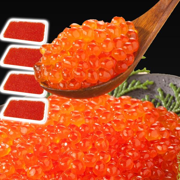 ＜商品説明＞○鮮度抜群！一級品サーモントラウトのいくら醤油漬け！粒はかなり小さく見た目は鱒いくら(カラフトマス)のようなのですがシャバシャバせずサーモンの脂でねっとりと美味しさが絡みつきます。紅鮭の脂が〓油の旨みとマッチして、他のイクラにな...