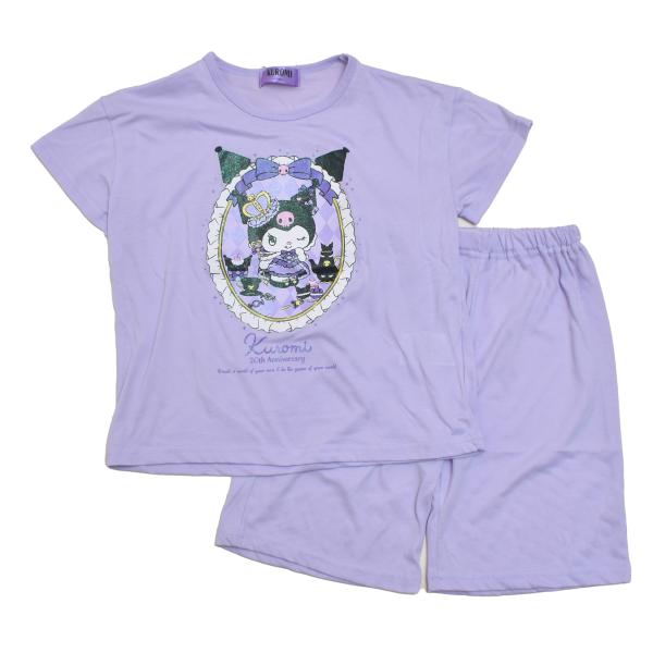 ジュニア　子供用 光る（蓄光仕様）天竺素材の半袖パジャマです。半袖Tシャツと半パンツが付いています。前身頃にラメプリントを加工（取り扱いのご注意をお願いします）を施しています。品質表示 ： 本体/綿35％ポリエステル65％、リブ部分/綿33...