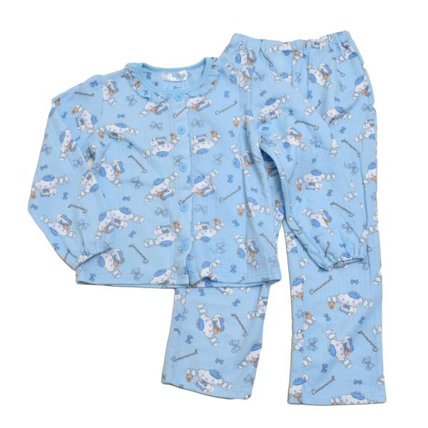 長袖、長パンツ丈　前ボタン 全開出来る仕様のパジャマです。キルトニット生地を使用品質表示： 本体/表・裏 ポリエステル65％ 綿35％、中わた/ポリエステル100％、リブ部分/ポリエステル62％ 綿33％ ポリウレタン５％　中国製サイズ ：...