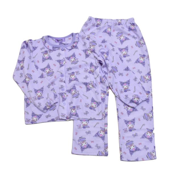 長袖、長パンツ丈　前ボタン 全開出来る仕様のパジャマです。キルトニット生地を使用品質表示： 本体/表・裏 ポリエステル65％ 綿35％、中わた/ポリエステル100％、リブ部分/ポリエステル62％ 綿33％ ポリウレタン５％　中国製サイズ ：...