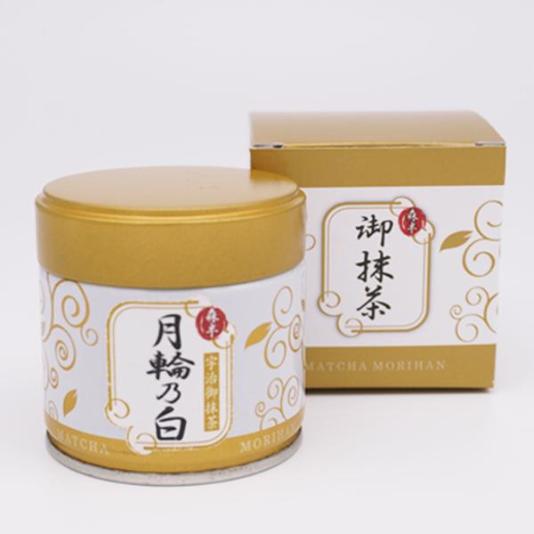 宇治 森半 抹茶 月輪乃白 缶入 30g 20缶 森半 森半 裏千家御家元御好み<宇治抹茶 薄茶> 月輪乃白(げつりんの