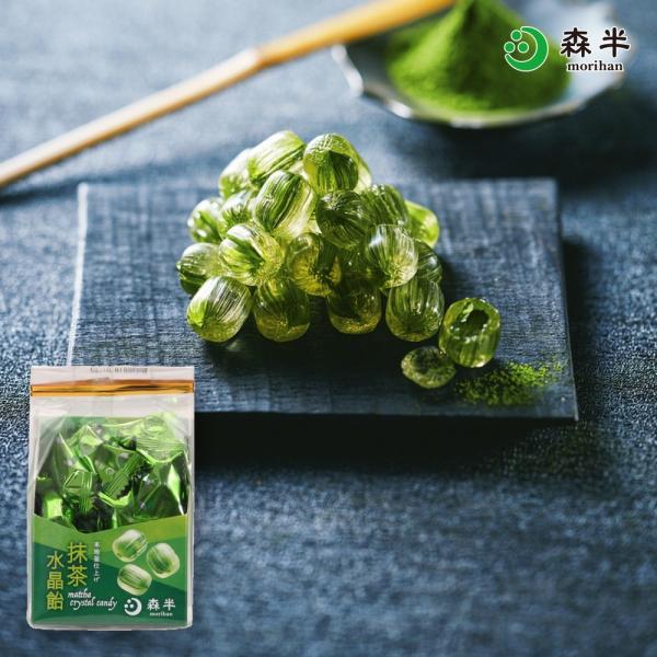 抹茶水晶飴 本地釜仕上げ 80g 個包装 飴 キャンディ 京飴 お菓子 お茶請け 京都土産 プチギフト 宇治 森半