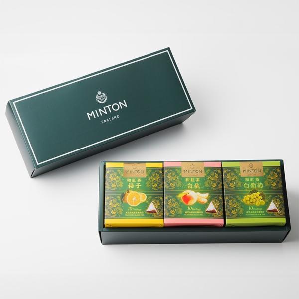 ミントン 和紅茶 3箱ギフトセット 白桃・柚子・白葡萄 2g×10袋×3箱 国産紅茶 ティーバッグ 個包装 ギフト 内祝い 手土産 MINTON