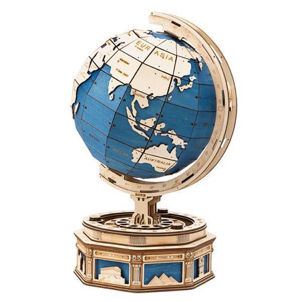 他サイト： 立体パズル 木製パズル 3Dウッドパズル DIY つくるんです！ 地球儀 663806-ST002 日本語説明書の商品画像