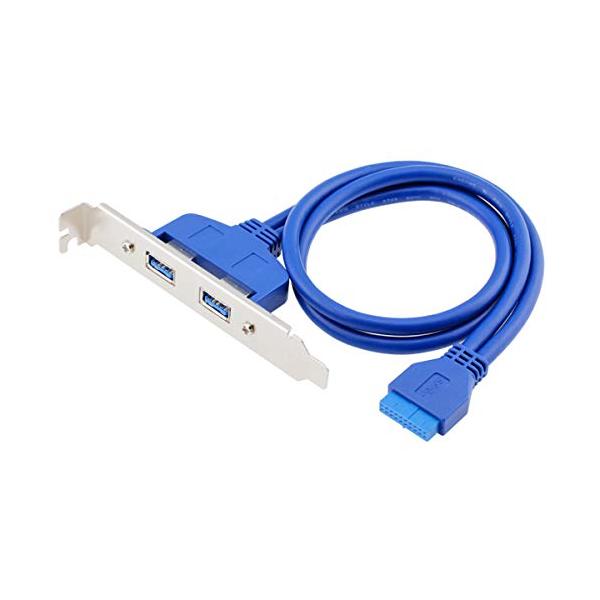マザーボードに直接接続されたUSB 3.0タイプAメス変換USB3.0（20ピンヘッダー）を使用できます。長さ：50cm。USB3.0のシャーシフロントパネルに接続された非常に使いやすいUSB3.0データケーブル！USB 3.0メス端に2つ...