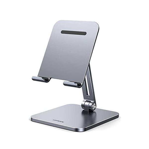 【角度調整可能&amp;コンパクト便利】最大270°調整可能で, それぞれのユーザーのニーズを満たせる。軽くて、コンパクトなタブレットスタンドです。完全に折り畳むことができます。持ち運びがとても便利ですので、キッチン/オフィスデスク/ナイト...