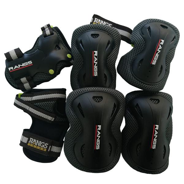 他サイト： ラングスジャパン(RANGS) プロテクターセット 高学年〜大人用 ブラックの商品画像