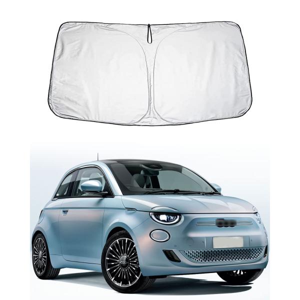 車用サンシェード フロントガラス用 フィアット 500e /フィアット 500eオープン /フィアット 500X /フィアット パンダ/フィアット 5