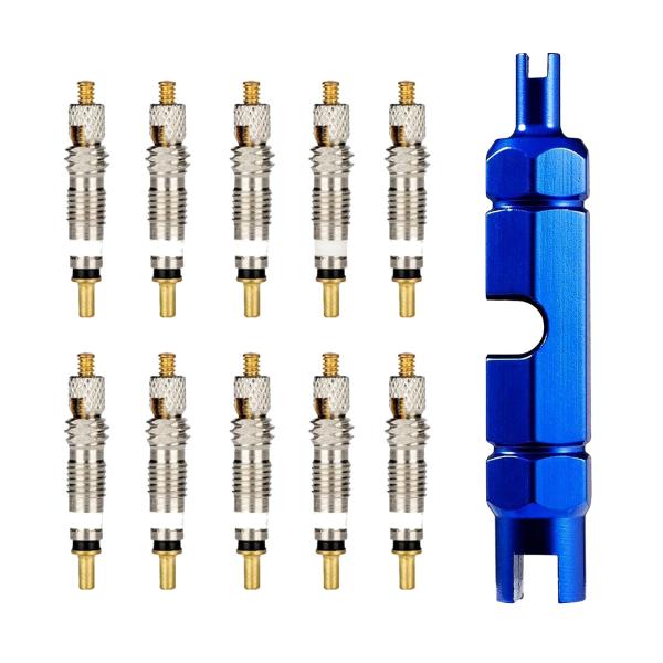 【簡単な取り付け】使い方は簡単、アダプターを回転させるだけでバイクに空気を入れることができる。このツールを使用することで、スリップバルブやバルブエクステンダーを簡単に取り外したり取り付けたりすることができます。【気密性】優れた気密性により、...