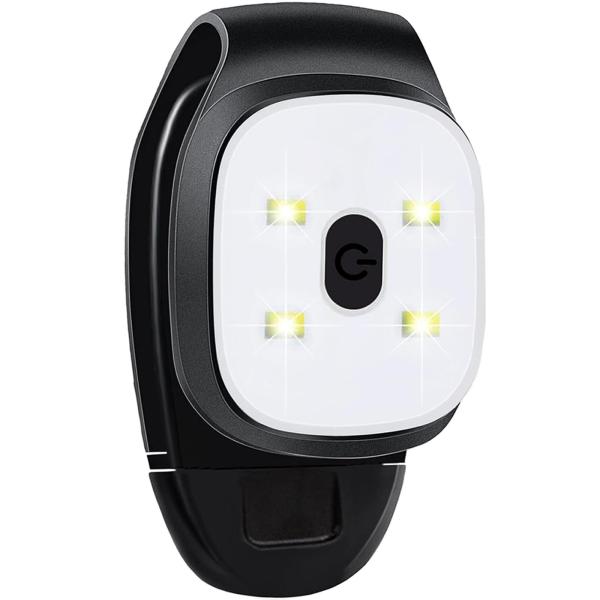 【仕様】：ランニングライト 1個入、サイズ6.5×4×2.5cm。【軽量でコンパクト】：このLED歩行灯は非常に携帯性が高く、重さはわずか25 gで、帽子、リュック、ハンドバッグ、胸ポケット、自転車に簡単に固定することができます。【USB充...