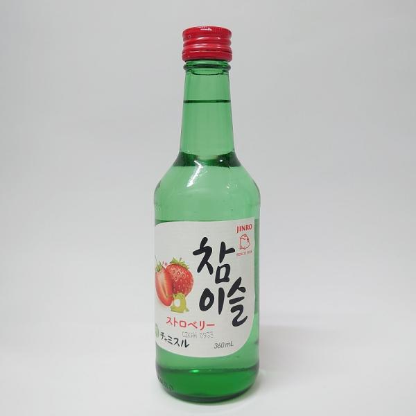 甘いイチゴの香りと甘酸っぱさが口の中に広がる優しい味わい。アルコール13％●【産地】韓国<br>　【度数】13.0度　【容量】360ml　【製造】真露<br>　【商品コード】74892