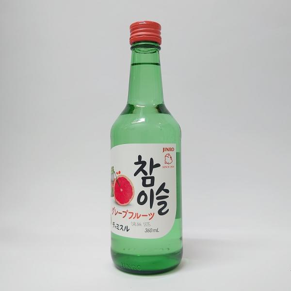 甘みと酸味のバランスが絶妙。グレープフルーツの爽やかな味わい。アルコール13％●【産地】韓国<br>　【度数】13.0度　【容量】360ml　【製造】真露<br>　【商品コード】74894