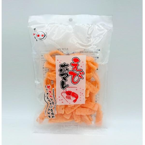 軽い食感のエビせんべいのスナックです。食べだしたら止まらない食感で、えびの風味が食欲をそそります。お子様から大人まで幅広くお召し上がりいただけるスナックです。＊合成着色料（黄5、赤102）●【産地】日本<br>【生産者】Ｇ７ジャ...
