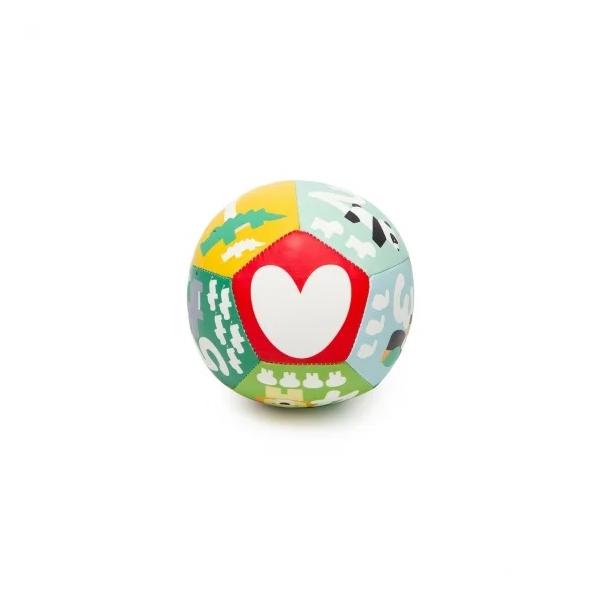 商品名：beby to love ベビートゥラブ クッションベビーボール Jangle BL303471対象年齢：0歳〜サイズ：L100× H100mm、62g材質 ：ポリエステル安全基準 ：ヨーロッパ安全基準CE子どもが扱いやすいソフトな...