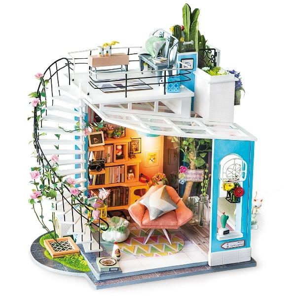 Diy つくるんです ちょっと大きめサイズのミニチュアハウスキット ルーフトップ Dg12 日本語説明書付き 出産祝い 木のおもちゃ 森のこびと 通販 Yahoo ショッピング