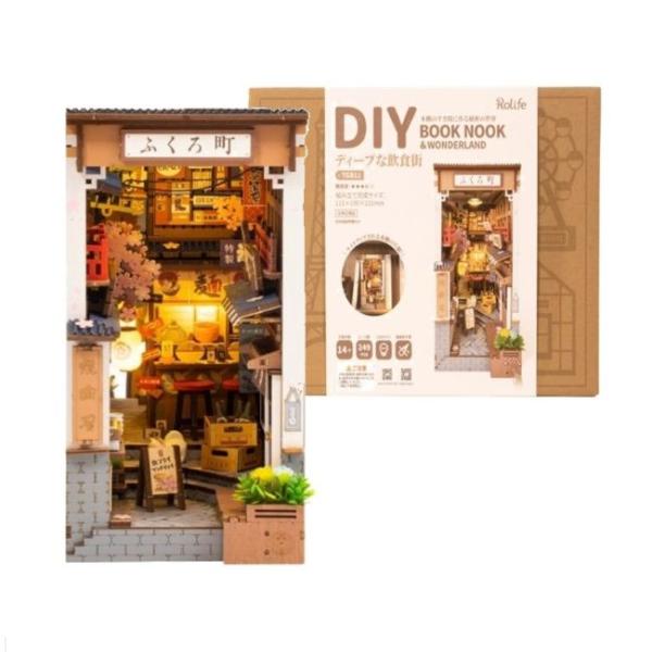 商品名：【日本正規品】Robotime ロボタイム ディープな飲食街 666656-TGB11【日本語説明書付き】・お客様によるDIY組み立てキットです（完成品ではありません）・日本語説明書付き・ピース数：249ピース・組み立て完成サイズ：...