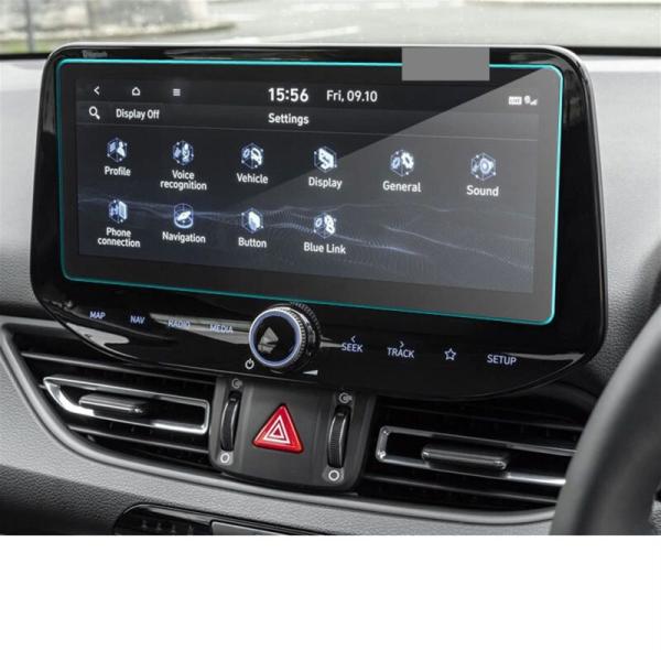 Xians Sant ヒュンダイI30のための強化ガラススクリーン鋼保護フィルム PD FL 10.25 インチカー GPSナビゲーション2