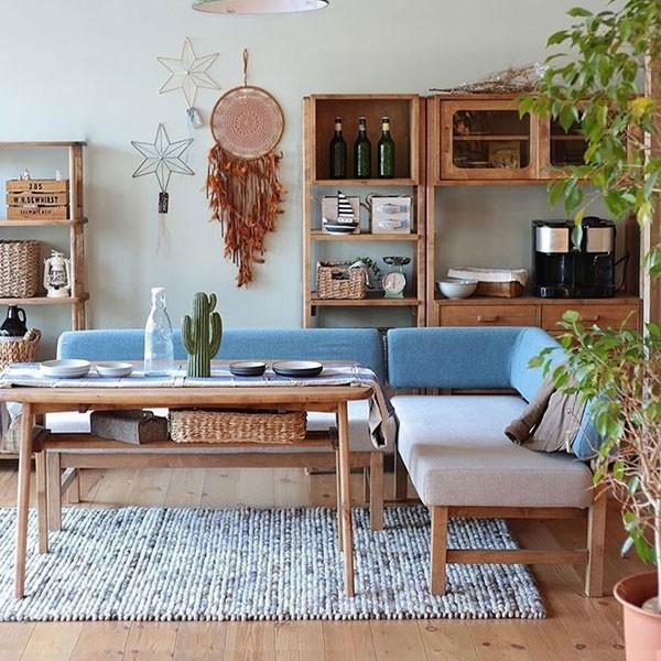 カフェのような雑貨テイストの可愛さ満点の布張りカバーリング仕様のL  