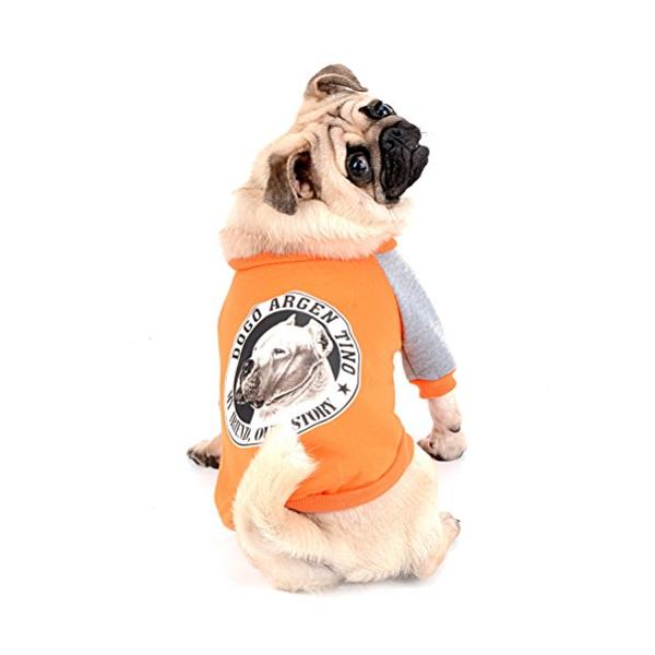 ZUNEA 犬服 おしゃれ フレンチ ブルドッグ パーカー コート 秋冬服 かわいい ジャケット 小型犬 綿製 暖かい 防?