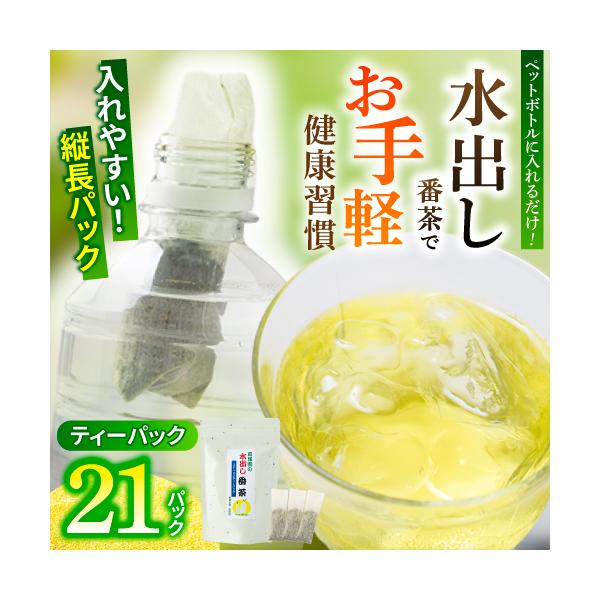 水出し番茶 茶葉 健康習慣 スティック型 緑茶 ティーバッグ 1袋 21パック入り お茶 ペットボトル