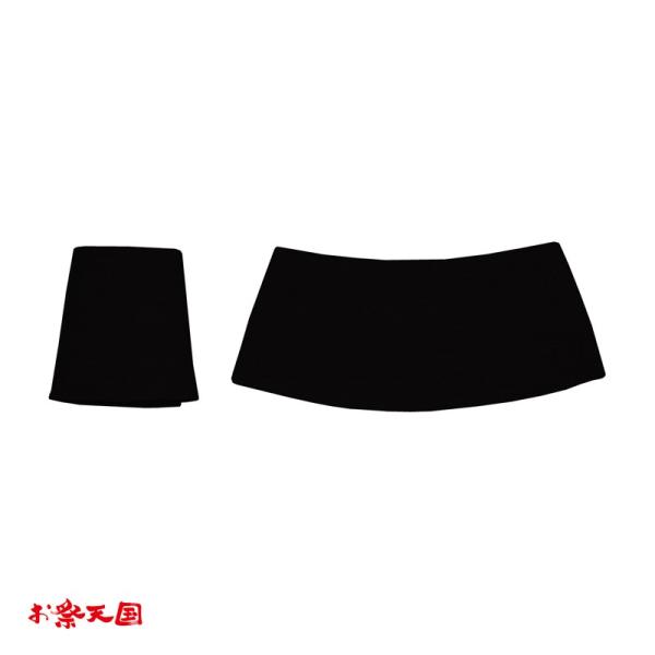 お祭り用品 てっこう 甲はぜ付手甲 6枚こはぜ 黒 Ｍ-LL C61116