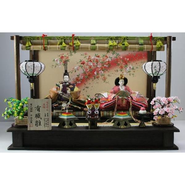 90平安天鳳作京八番有職雛親王(焼き桐平飾り) : 人形のモリシゲ - 通販
