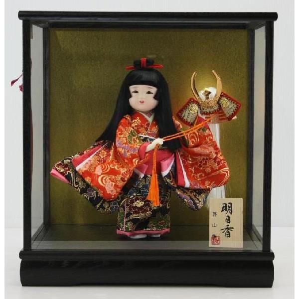 8号明日香八重垣姫木製枠ガラスケース飾り : 人形のモリシゲ - 通販