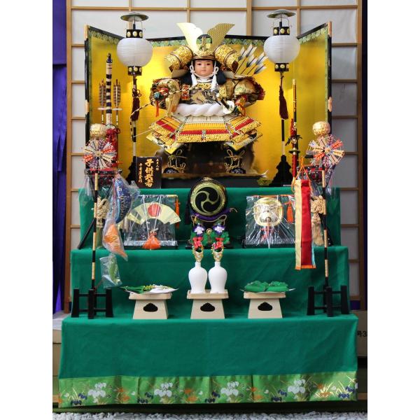 五月人形三段飾り105子供大将赤黄白糸 武者人形 Buyee 日本代购平台 产品购物网站大全 Buyee一站式代购bot Online