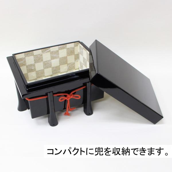 五月人形 手のひらサイズ コンパクト 兜飾り 別所実正作 6号 金覆輪