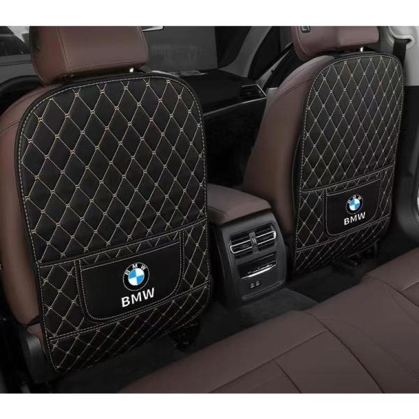 BMW キックガード キックマット カバー ガード マット 2枚セットBMW X1 X2 X3 X4 X5 X6 X7 シリーズ 3 5 7 黒い