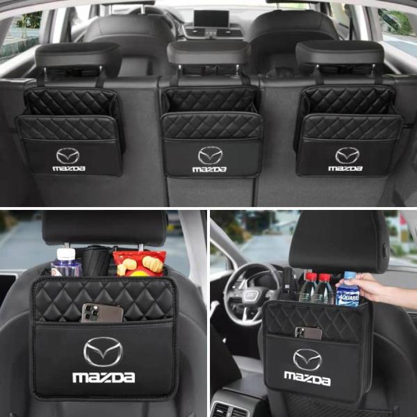 Mazda マツダシートバックポケット ヘッドレスト 収納 小物入 RX-7 RX-8 CX3 CX4 CX5 CX7 CX8 MAZDA3 アクセラ ロードス