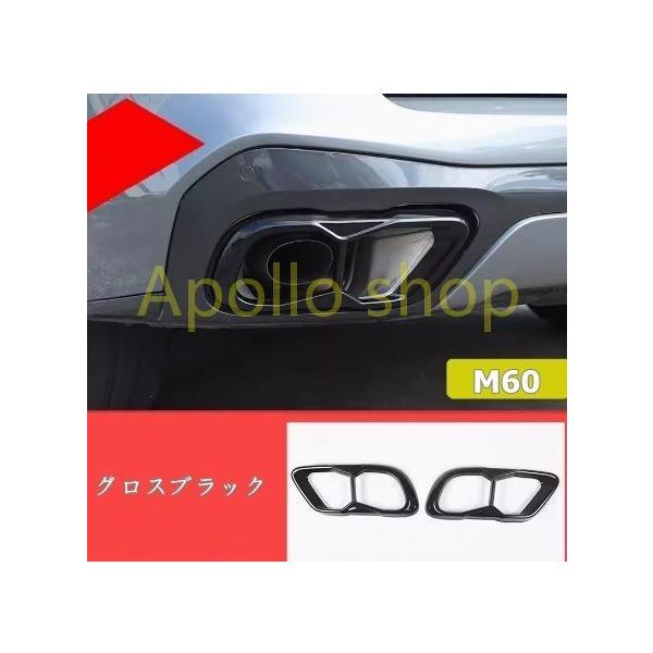 BMW X5X6X7 M60仕様 ステンレスマフラー テールパイプ カバー 排気カバートリム 2p 3色選択