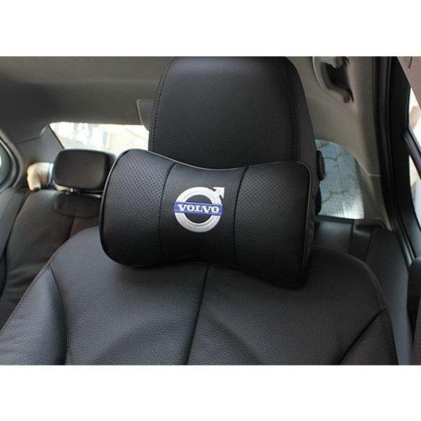 ボルボVOLVO V40 V50 V60 XC60 S60 V70 S80 S90 V90 XC90 XC70 XC40汎用 本革レザーネックパッド 2Pセット