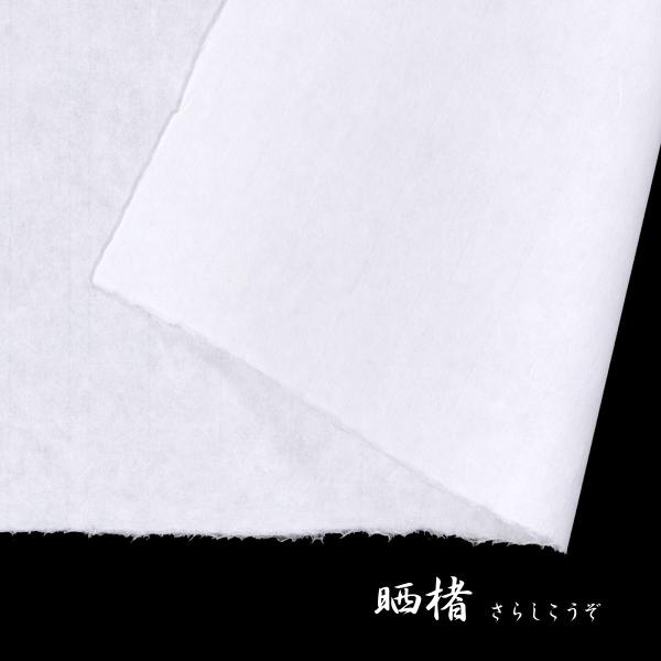 晒楮 手漉和紙 (耳付) 白 愛媛伊予 No.849 菊判 大判 62 x 97cm : 森田