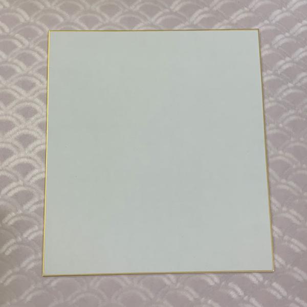 日産紙工業菊印ほか、色紙 白色 金縁　約300（325枚）枚以上あり 大色紙 白無地 特上画仙 普通サイズの色紙 金縁 : 森田和紙オンライン