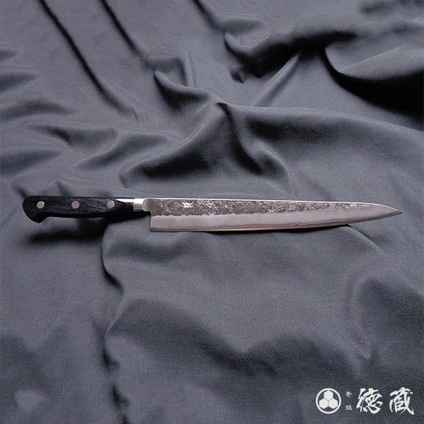 徳蔵 24cm 牛刀青S 槌目仕上 筋引包丁 楽天市場】筋引ハイブリッド割