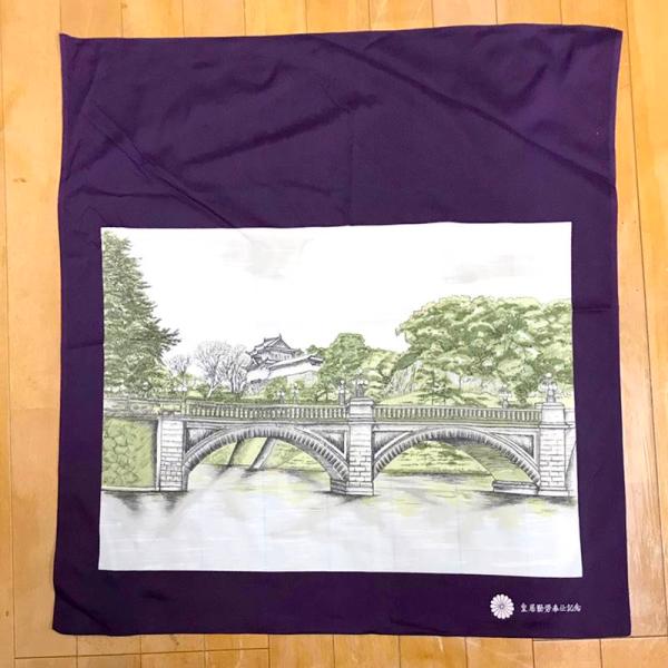 皇居　勤労奉仕記念　羽織留め　災害支援 皇居勤労奉仕記念品 皇居二重橋 風呂敷 : お土産ショップMORIYA - 通販