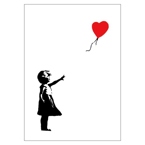 【額縁付き】 Banksy バンクシー A2ポスター ⑧ Banksy（バンクシー） Love is in the Bin(Limited Edition
