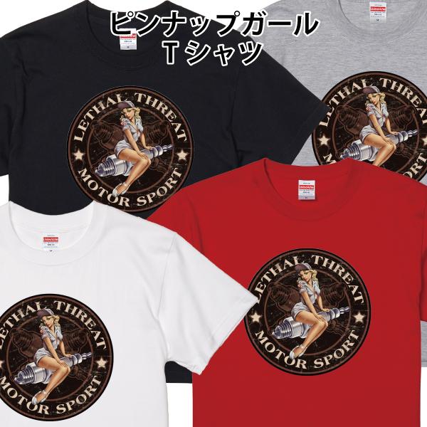 ピンナップガール NURSE Tシャツ バイカー バイク ロック チョッパー