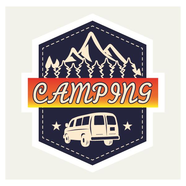 Camping キャンピング ステッカー 100 111ミリ キャンプ アウトドア シール 車用 パソコン用 スーツケース用 Scr 72 森山印刷所 通販 Yahoo ショッピング