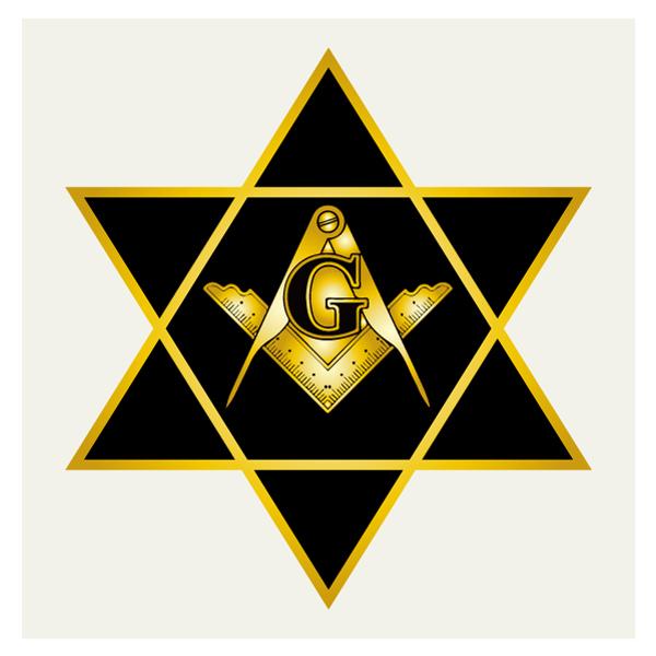 六芒星 コンパス ステッカー 1 128ミリ フリーメイソン シール 車用 パソコン用 スーツケース用 Scr 77 森山印刷所 通販 Yahoo ショッピング