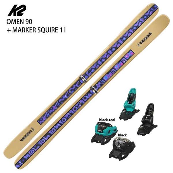 K2 [スキー2点セット] ケーツー スキー板 2026 K2 OMEN 90 + 26 MARKER