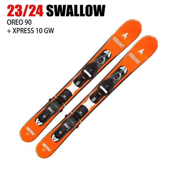 スワロー スキー板 2024 SWALLOW OREO 90/OR + XPRESS 10 GW OR オレオ ファンスキー ビンディングセット  23-24