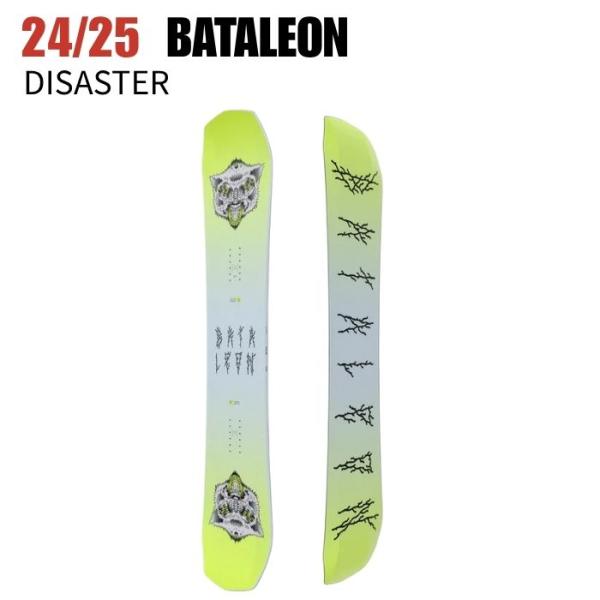 [商品名] 2024/2025 BATALEON DISASTER[サイズ] 144/148/151/153WIDE/154/156WIDE/157[カテゴリ] フリースタイル/グラトリ/ラントリ/パーク「Disaster」は、最先端テクノ...