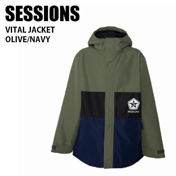 SESSIONS セッションズ ウェア VITAL JACKET 22-23 OLIVE/NAVY SESSIONS セッションズ ウェア VITAL JACKET 22-23 OLIVE/NAVY