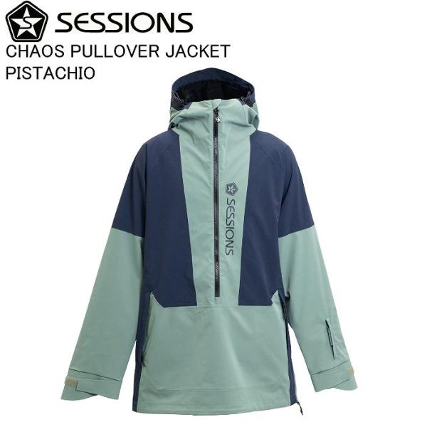 SESSIONS セッションズ SSFW250013 CHAOS PULLOVER JACKET PISTACHIO スノーボード ウェア ジャケット スノボ 25-26モデル moriyamasports_00302012629766