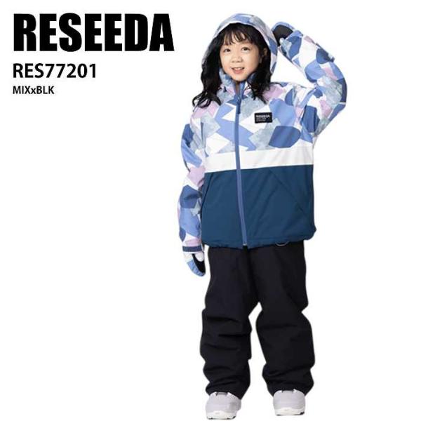 RESEEDA レセーダ RES77201 699C009 MIXxBLK 24-25 ウエア キッズ ジュニア 上下セット 雪遊び そり スキー スノーボード 子供用 RESEEDA レセーダ RES77201 699C009 MIXxBLK 24-25 ウエア キッズ