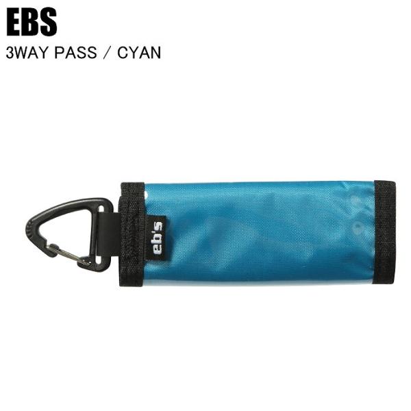EBS エビス 3 WAY PASS 3ウェイパス CYAN 4600615 スキー スノーボード チケットホルダー パスケース リフト券入れ
