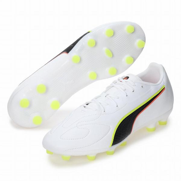 PUMA（プーマ） KING 20 MATCH WIDE HG/AG(ホワイト×ブラック) 108467