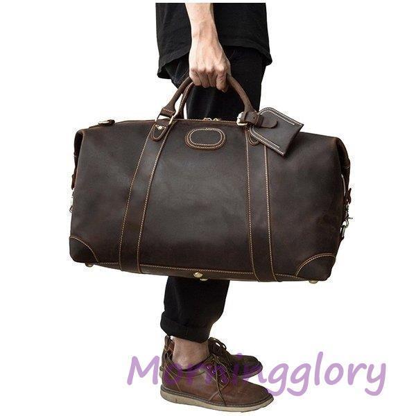 再入荷 ボストンバッグ 超厚牛革 容量拡張可 メンズ 旅行鞄 本革 2泊 トラベルバッグ トラベルバング レザー 本革 メンズ 旅行 ボストンバッグ 底鋲9枚 出張 帰省 旅行 2泊3日 ブラウン トラベルバング 手提げバッグ バッグ Rankinengineering Com